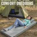 Memory Foam Cot Mattress, 3 Inch Camping Sleeping Pad, Space Gray, Cot: 72*24*3"