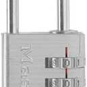 Master Lock Set Your Own Combination Aluminum Lock, Small Lock for Backpacks, Cabinets, or Zippers with 3-Digit Code,1-3/16 Inches Wide, 630D
