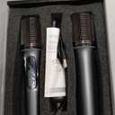 Wireless Microphones, 5-level Volume Adjustment, Dual Handheld Dynamic Mic with Dynamic Ambient Lighting,Ultra-Stable Rechargeable Receiver,40H Duration, 200ft Range,Karaoke Microphone for Singing