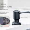 SAMODRA Sink Soap Dispenser for Kitchen Oil Rubbed Bronze Dish Lotion Dispenser 12 OZ Bottle Built in Design Refill from The Top