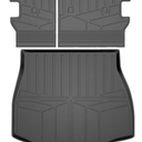 OUSUWO All Weather Cargo Mat with Backrest Mat Fit for 2021-2024 2025 Toyota Venza, TPE Car Trunk Mat Accessories Custom Fit Cargo Liner for SUV, 2021 2022 2023 2024 2025 Toyota Venza Accessories