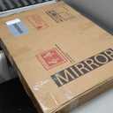 Hasipu Vanity Mirror with Lights, 32" x 22" LED Makeup Mirror, Lighted Makeup Mirror with Dimmable 3 Modes, Touch Screen Control Vanity Mirror Square White