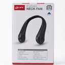 GPX Portable Neck Fan, Bladeless Personal Wearable Fan with 3 Speeds and USB Rechargeable Battery