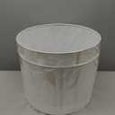 Extra Large White Lamp Shades Set of 2 Natural Linen 16" Top X 16" Bottom X 12" Height Lampshade Fits for Home Bedroom Living Room Decor Easy Assembly Required Lamp Shade Holder Included Spider Fitter