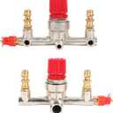 Double Outlet Tube Alloy Air Compressor Switch Pressure Regulator Valve High Voltage Regulation for Piston Air Compressor