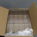 Plastic Clear Storage Containers, Set of 2 Tea Bag Organizer Boxes 8 Compartments with Lids, Underwear Tie Drawer Organizer, Dresser Organizer (10.873.7")