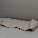 Golf Cart Rear Seat Covers Fit Club Car Precedent DS EZGO TXT RXV Yamaha Aftermarket Standard Back Seat Cushion, Faux Leather Replacement Seat Cover Adjustable Buckle No Stapler Needed(Beige)