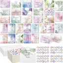 120 Set Inspirational Christian Greeting Cards Bulk with Envelopes Scripture, Inspirational Bible Verse of Christian Greeting Card for Christmas Thanksgiving Birthday Gift, 4 x 6''(Watercolor Flower)