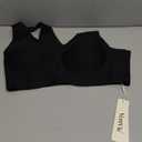 Vertvie Womens Jelly Wireless Bras Seamless T-Shirt Bra No Underwire Full Coverage Pullover Bralettes Supportive Sports Bras (Medium, Black)