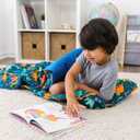 Wildkin Kids Original Nap Mat Cozy Kids Sleep Mat with Pillow, Ideal for School & Travel - Jurassic Dinosaurs
