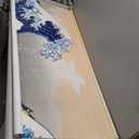 VIYYIEA Extra Large Size Canvas Wall Art, 36x54 The Great Wave off Kanagawa Scroll Hanging Japanese Print, Famous Artwork for Living Room, Bedroom, or Office