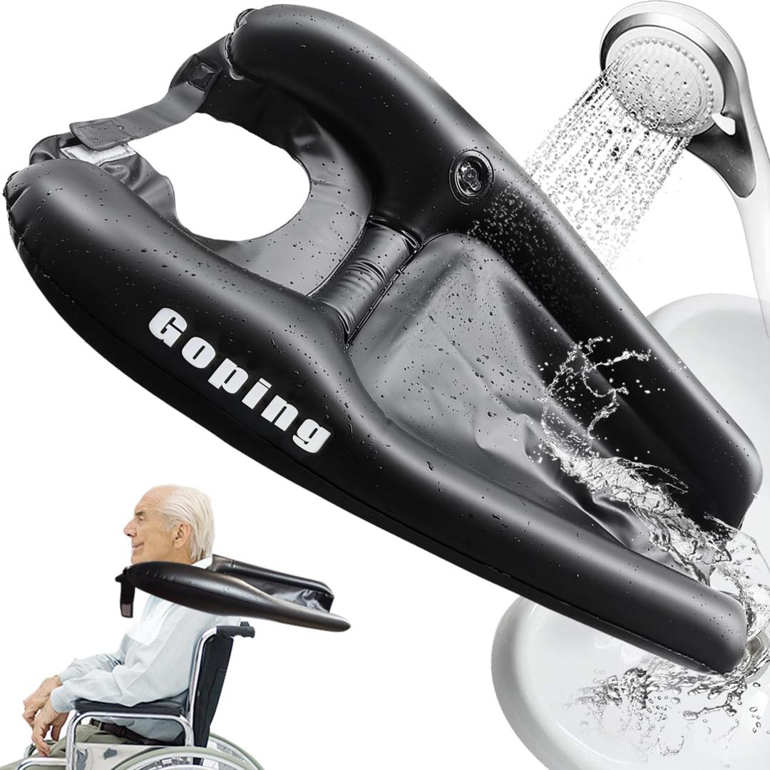 Hair Washing Basin for Bedridden Inflatable Hair Washing Sink for Wheelchair Portable Shampoo Bowls at Home for Handicapped
