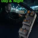 Master Power Window Switch Fits for Nissan Frontier Crew Cab (2007-2019), Nissan Xterra (2007-2015), Left Driver Side Control Door and Windows, Replaces 25401-ZP70A, 25401ZP70A