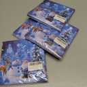 4 x Elegant Christmas Cocktail Napkins Paper for Holiday Parties, Decorative Paper Dinner Napkins in a 20-Count Pack