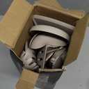 AOTHOD Silicone Cooking Utensils Set - 446F Heat Resistant Kitchen Utensils, Turner Tongs, Spatula, Spoon, Brush, Whisk, Kitchen Utensil Gadgets Tools Set for Nonstick Cookware, Dishwasher Safe (BPA Free) (Khaki)