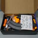 Slot Car Race Track Set for Kids  29ft Electric Race Car Track with 4 Slot Cars, Dual Racing Tracks, Lap Counter & LED Overpass, Car Track Toy Gift for Boys Ages 612