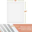 Falling in Art 16x20 Corrugated Plastic Board, 5 Pack Coroplast Plastic Sheet, 3/16 Inch Thick White Double-Sided Blank Poster Board for Indoor and Outdoor Use