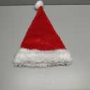 BSVI Christmas Hat, Santa Hat Holiday for Adults Unisex Velvet Comfort Extra Thicken Fur Xmas Hat for New Year Festive Party