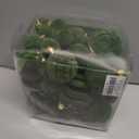 36pcs Velvet Ornaments for Christmas Trees, Flocked Christmas Balls Sets Assortment for Xmas Tree Holiday Decor (Avocado Green)