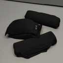 SPRING SEAON Universal Underarm Crutches Padding Cover Crutch Pads with Hand Grips Crutch Cushion Crutches Accessories (Black)