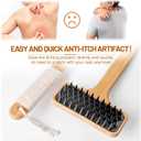 NURENDER Back Scratcher for Men, 22''Extra Long Handle Bamboo Back Scratcher, 2 in 1 Back Massager and Body Scratcher, Gentle Relief for Adults, Pregnancy, Elderly, Gift for Fathers.