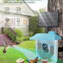 Osoeri Bird Feeder with Camera - Solar Smart Bird Feeder with AI Identify, 1080P HD Auto Capture Birds Video, Real-Time Alerts, Gifts for Family and Friends, 2.4GHz WiFi