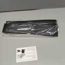 SEVCHY Silicone Stove Gap Covers (2 pack), Oven Gap Filler, Heat Resistant Stove Gap Filler, Seal Gap between Stovetop and Counter, Easy Clean (25 inch, Black)