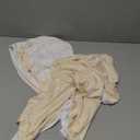 Wedding Arch Backdrop Cover, 5FT White Beige Arch Cover Stretchy Backdrops, Double-Sided Arch Stand Covers for Wedding Ceremony, Baby Shower, Birthday Party Decoration