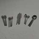 KINGSTONE Silverware Set, 20 Piece Flatware Cutlery Set for 4, 18/10 Stainless Steel Silverware Mirror Polished Dishwasher Safe for Home, Restaurant, Wedding, Party(Silver, 20 pieces for 4)