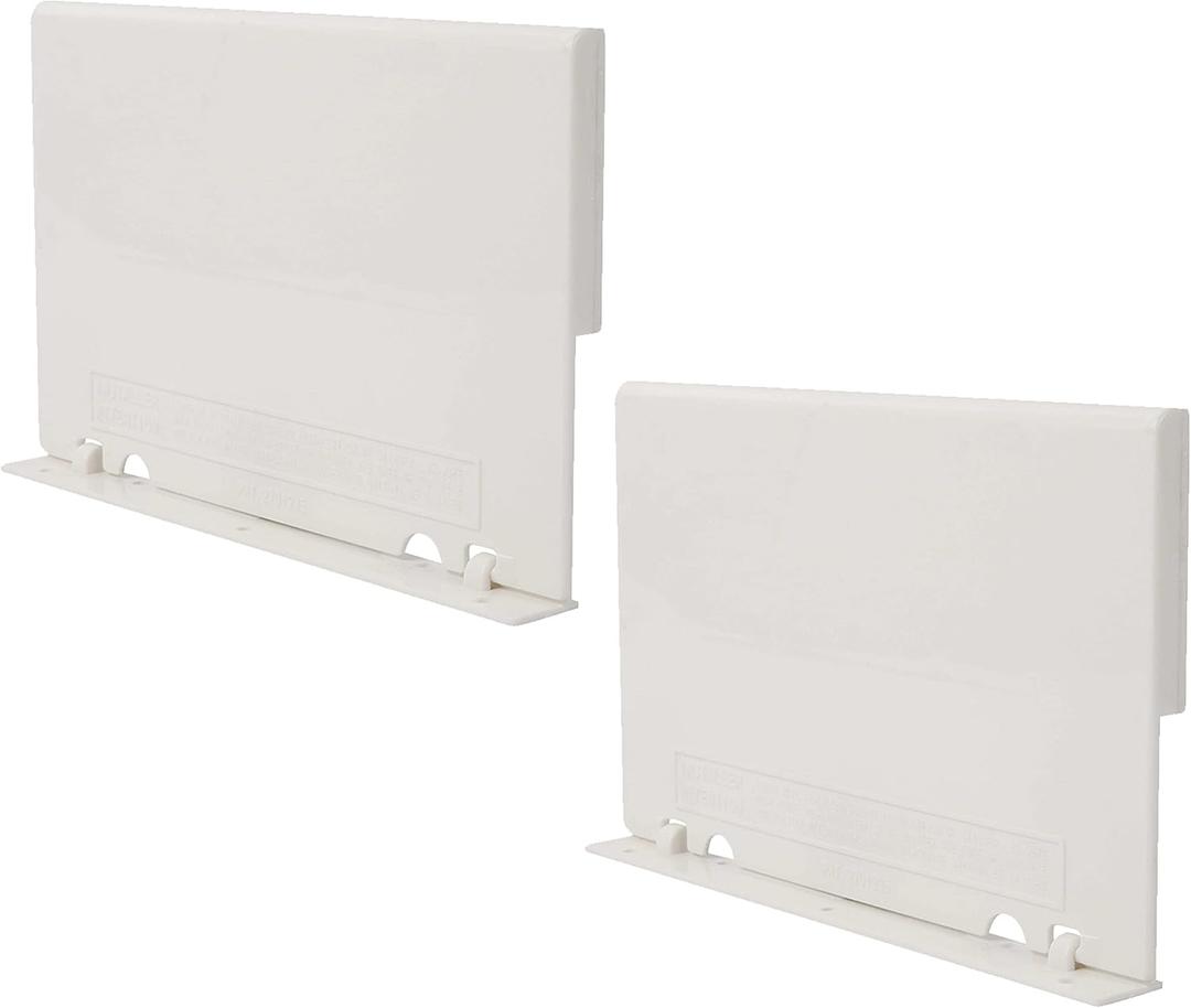Calvana (2-Pack) Exact Replacement Part Number 08650-0022 Off-White Weir Gate Assembly - Sta-Rite U-3 Vinyl Liner Skimmer Hinged Weir Assembly - 8 1/2 Inches x 5 1/8 Inches