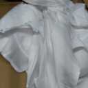8 Pack White Round Tablecloths, 120 Inch Stain Resistant and Wrinkle Polyester Fabric Washable Table Clothes Cover for Kitchen Dining, Wedding, Reception Banquet, Birthday Party, Buffet Restaurant