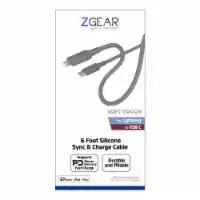 ZGear® Silicone Sync & Charge Cable, 6 ft - 3 PACK