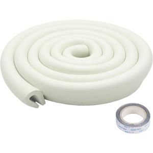 U Shape Edge Protectors for Glass Coffee Table,Foam Baby Proofing Safety Bumper Guard Strip,Corner Protectors for Kids,Extra Thick,Suitable for Furniture Fireplace,6.5 Ft/2M (U Type (Milky White))