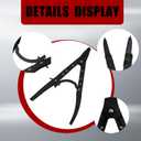 38700 Spindle Snap Ring Pliers, 12in Heavy Duty Internal External Snap Ring Pliers, for Installation and Removal of Circlips，Compatible with Ford Super Duty Pickups 2007 and Newer
