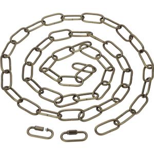 PATIKIL 6ft Lighting Hanging Chain, Metal Looping Chain with Quick Link Screw Lock Connectors for Hanging Plant Pendant Chandelier Light Fixture, Bronze