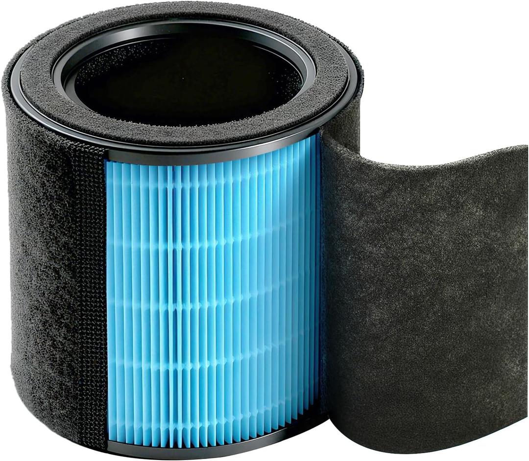 Dr.Prepare Hepa Air Filter, Air Purifier Filter Replacement 3-Stage Filter System with Washable Pre-Filter, H13 HEPA filter and Activated Carbon