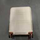 Kono Luggage Set 4 Piece Carry On Hardside Luggage with TSA Lock Spinner Wheels Lightweight PC+ABS Carry On Suitcase Cream White (Carry-On Travel Set (DB/TB/12/20"))