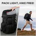 Compression Packing Cubes for Travel Essentials, 1 Pack Suitcase Organizers for Luggage Carry on, Large Lightweight Compressible Expandable Mesh Travel Cube, by U+U, Black