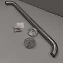 Brushed Nickel Grab Bar 24 Inch, Grab Bar for Bathtub and Shower