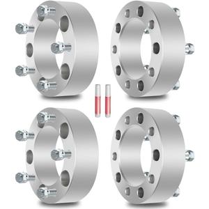 ECCPP 4PCS 2 inch 5x5.5 to 5x5.5 Wheel Spacers 5x139.7mm 108mm fits for Ram 1500 Van for F100 for ford F150 for ford E150 Econoline for ford Bronco Vitara with 1/2" Studs