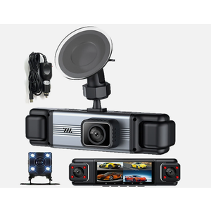 360° HD1080P 4 Channel Panoramic Dash Cam Car DVR Camera G-sensor Video Recorder