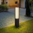 Landscape Path Light, Aluminum 8W 800LM Luxury LED Lighting, 32 Inches Modern Outdoor Bollard Lighting for Lawn, Patio, Courtyard and Driveway Decoration, 32" AC100-240V