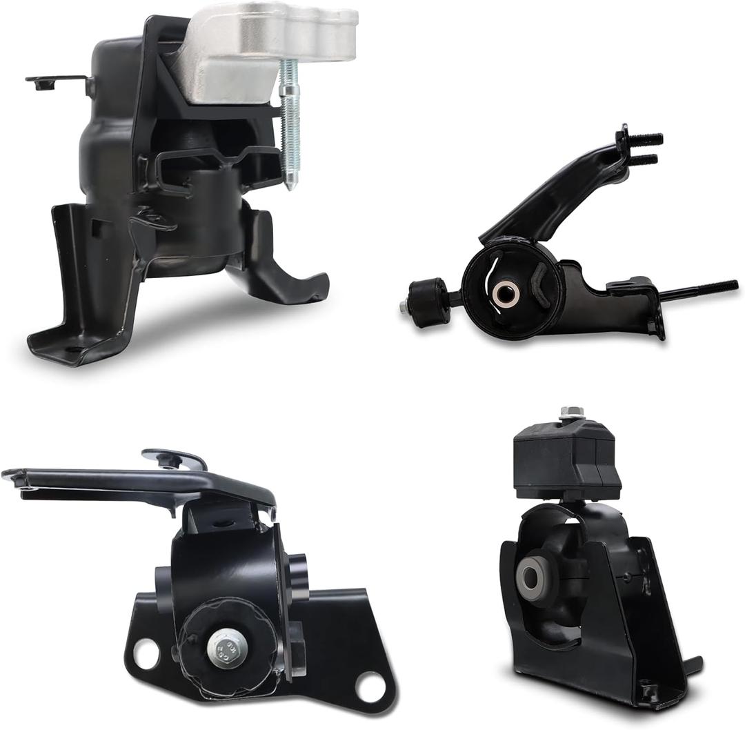 Engine Motor and Transmission Mount Kit Compatible with 2009 2010 2011 2012 2013 Toyota Corolla 1.8L, 2009-2013 Toyota Matrix 1.8L Auto Transmission, 4 Pcs Replaces for A62027 A62039 A62015 A62023