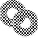 2 Pcs 28 Inch Race Car Pool Floats for Kids Adults, Floaties Pool Tubes Checkered Flag Inflatable Swim Rings Toys for Summer Beach Birthday Party Water Park Fun Interactive Water Play Accessories