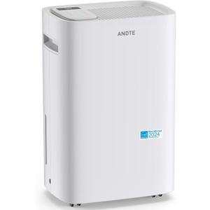 4500 Sq.Ft Energy Star 52 Pints Dehumidifier, ANDTE Home Dehumidifier for Basement, Large Room Dehumidifiers with Drain Hose for Bathroom Living room, Smart Humidity Control, Upgrated Touch Panel