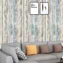 Arthome Rustic Wood Contact Paper Peel and Stick Self-Adhesive Wallpaper,Decorative Vinyl Film for Furniture Countertop, Easy to Clean Removable Distressed Plank Grain Vintage Wall Covering 35.4x120''