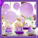 Ferraycle 8 Pcs 50th Birthday Decorations Honeycomb Centerpieces for Women Men Purple Silver Vintage 50th Birthday Party Table Decorations Honeycomb Table Topper for Anniversary Decorations gifts