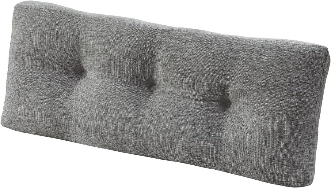 downluxe Indoor Bench Cushion for Indoor Furniture, Non-Slip Tufted Foam Bench Seat Cushion, 36" X 14" X 4", Light Grey, 1 Pack