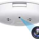 Security Camera Smoke Detector Hidden Camera 1080P WiFi Indoor Cam with Night Vision Motion Detection Real-Time Spy Camera for Home Office Safety