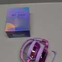 QearFun Kids Headphones Wired with Mic, 85/94dB Safe Volume Limit, Foldable Over Ear, Tangle-Free Cord & Sharing Port, Wired On-Ear Headset for School, Chromebook, Tablet, Travel - Boys & Girls (Light purple)